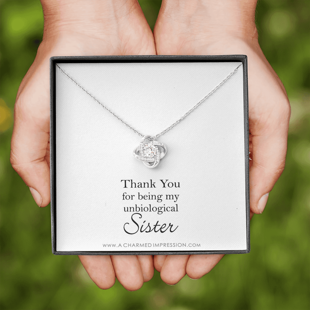 Unbiological Sister Necklace, Bonus Sister Gift, Sister-In-Law Gift, Jewelry for Sister in Law, Step Sister Gift, Soul Sister, Best Friend
