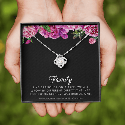 Family Necklace, Family Jewelry, Mother Daughter Necklace, Gift for Mom, Gift for Daughter, Grandmother Gift, Mother Necklace, Daughter Necklace
