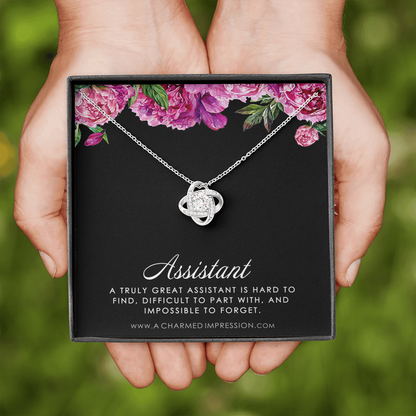 Gift Assistant, Assistant Gift, Assistant Appreciation, Leaving Gift for Assistant, Assistant Necklace, Thank you Gift for Assistant
