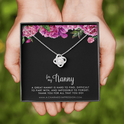 Nanny Gift, Gift for Nanny Necklace, Nanny Appreciation Gift, Necklace Gift for Nanny, Nanny Jewelry, Nanny Gift Idea, For My Nanny