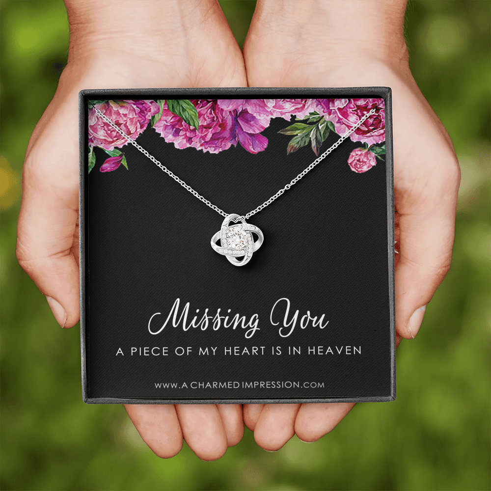 Remembrance Jewelry • Gift for Loss of Loved One • Memory Keepsake Charm • Sympathy Gift • A Piece of My Heart is in Heaven
