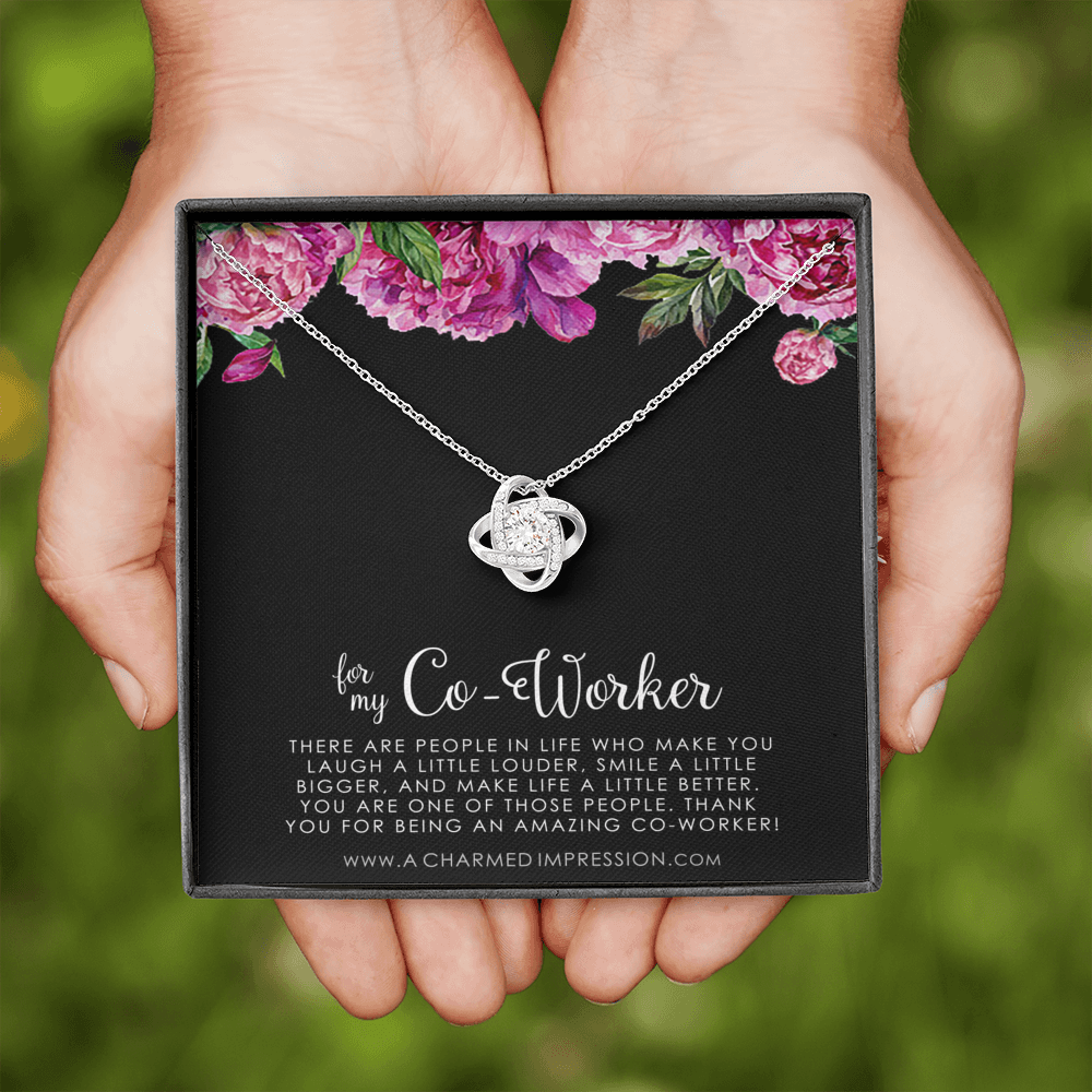 Coworker Necklace, Coworker Gift, Farewell Gift For Coworker, Women Co worker Gift, Going Away Gift For Coworker, Coworker Colleague Gift