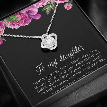 Daughter Gift From Mom Dad, Father & Daughter Gift, Mother Daughter Necklace, Gift for Daughter, Present for Birthday, To My Daughter