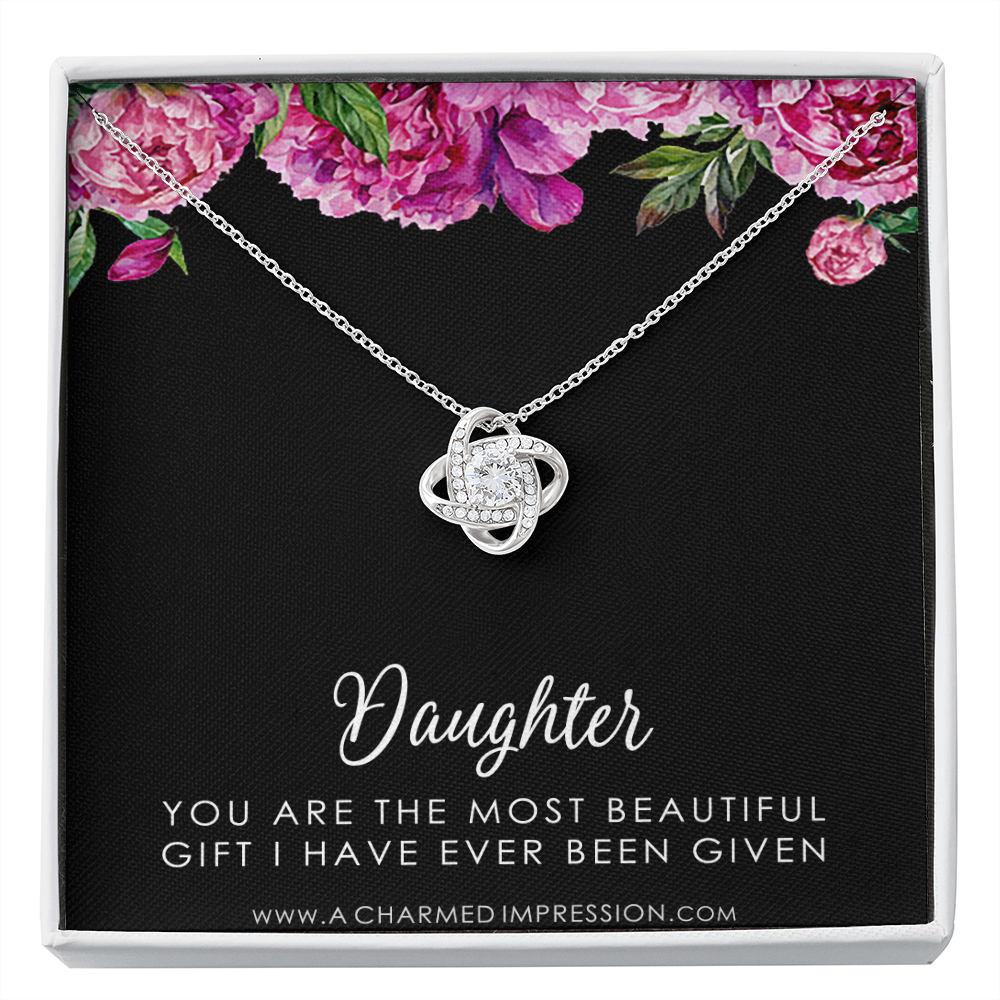 Daughter Gift From Mom Dad, Father & Daughter Gift, Mother Daughter Necklace, Gift for Daughter, Present for Birthday, To My Daughter