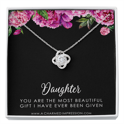 Daughter Gift From Mom Dad, Father & Daughter Gift, Mother Daughter Necklace, Gift for Daughter, Present for Birthday, To My Daughter