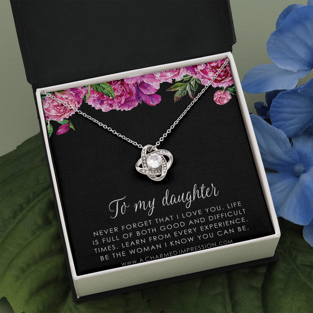 Daughter Gift From Mom Dad, Father & Daughter Gift, Mother Daughter Necklace, Gift for Daughter, Present for Birthday, To My Daughter