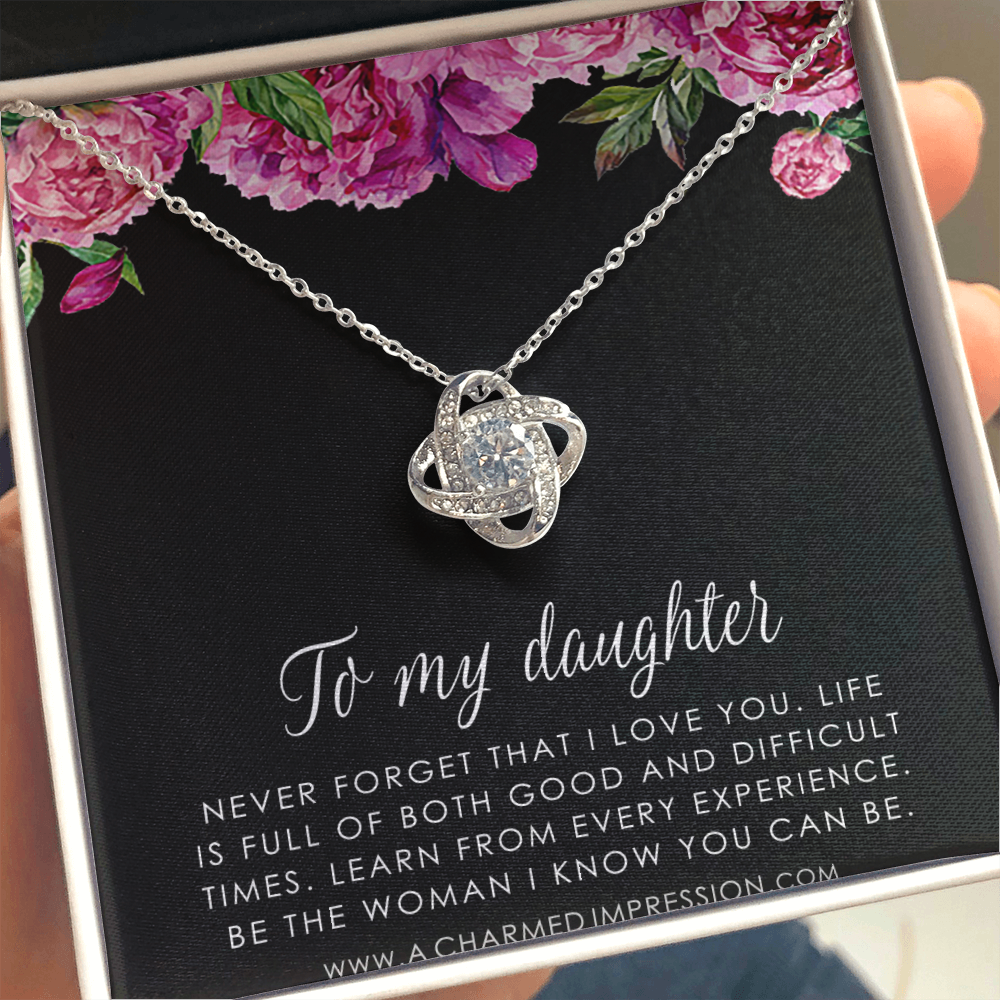 Daughter Gift From Mom Dad, Father & Daughter Gift, Mother Daughter Necklace, Gift for Daughter, Present for Birthday, To My Daughter