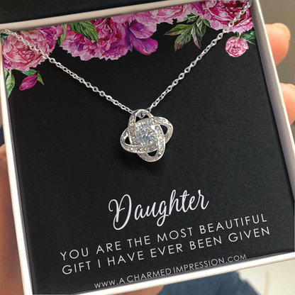 Daughter Gift From Mom Dad, Father & Daughter Gift, Mother Daughter Necklace, Gift for Daughter, Present for Birthday, To My Daughter