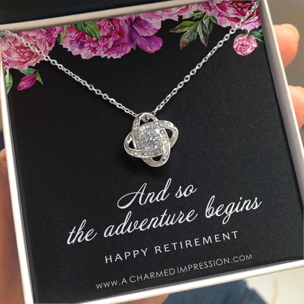 Gifts for Women, New Job, Promotion, Service Appreciation, Retirement Gift for Her, New Beginnings, CZ Diamond Necklace