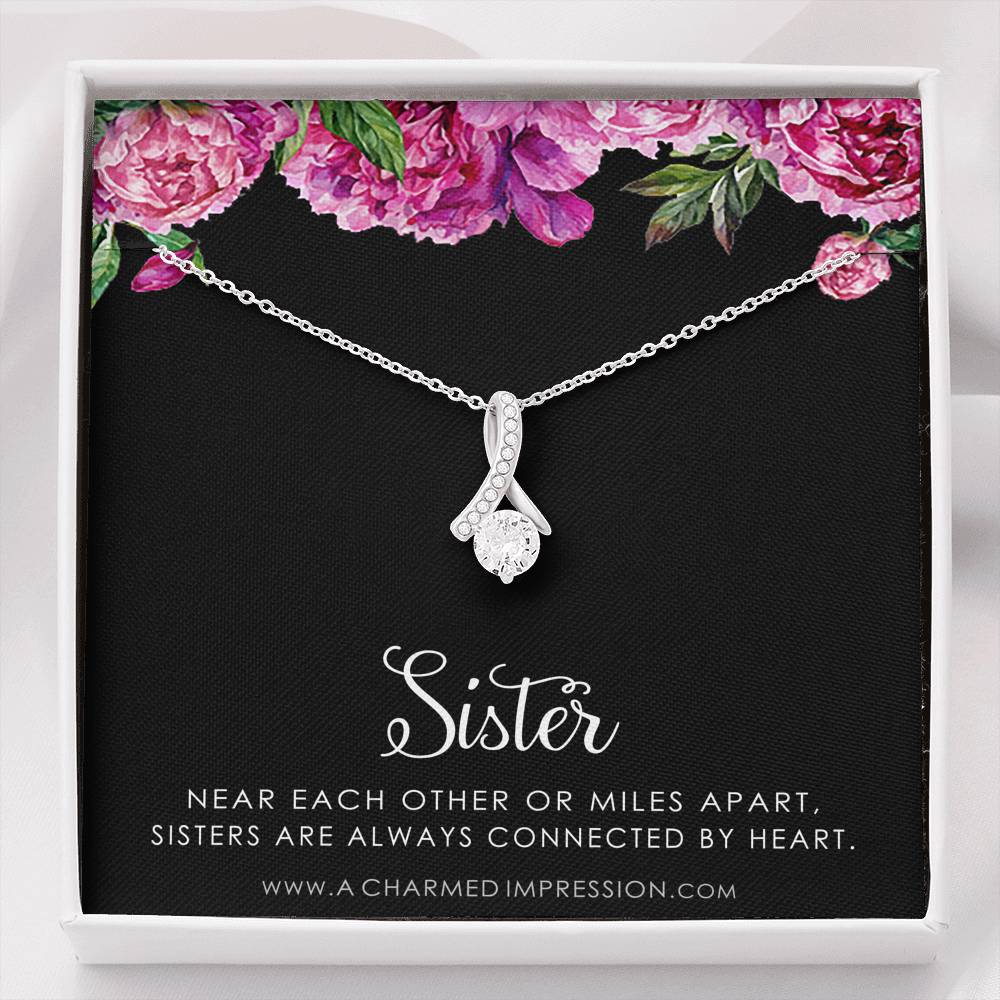Sister Birthday Gift, Sister Gift Ideas, Sister Necklace, Unique Birthday Gifts for Sister from Sister, Gift from Brother to Sister