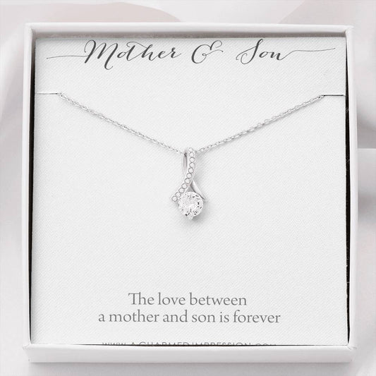 Gifts for Mom Jewelry, Mother and Son Necklace, Boy Mom Gift, Mom Gift from Son, Mother of the Groom, Mother's Day Birthday
