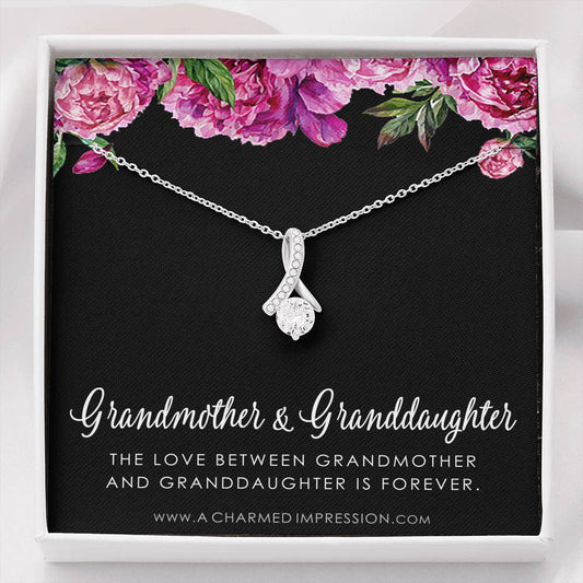 Grandmother & Granddaughter Necklace, Grandma Gift, Grandmother Jewelry, Granddaughter Gift, Granddaughter Birthday Gift, Mothers Day