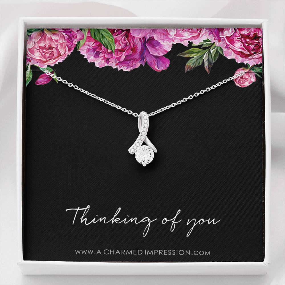 Thinking Of You Gift, Thinking of you Necklace, Just Because Gift, Thinking of you Jewelry, Missing You Gift, Missing You Necklace
