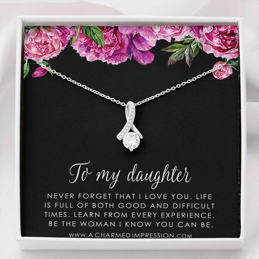 Daughter Gift From Mom Dad, Father & Daughter Gift, Mother Daughter Necklace, Gift for Daughter, Present for Birthday, To My Daughter