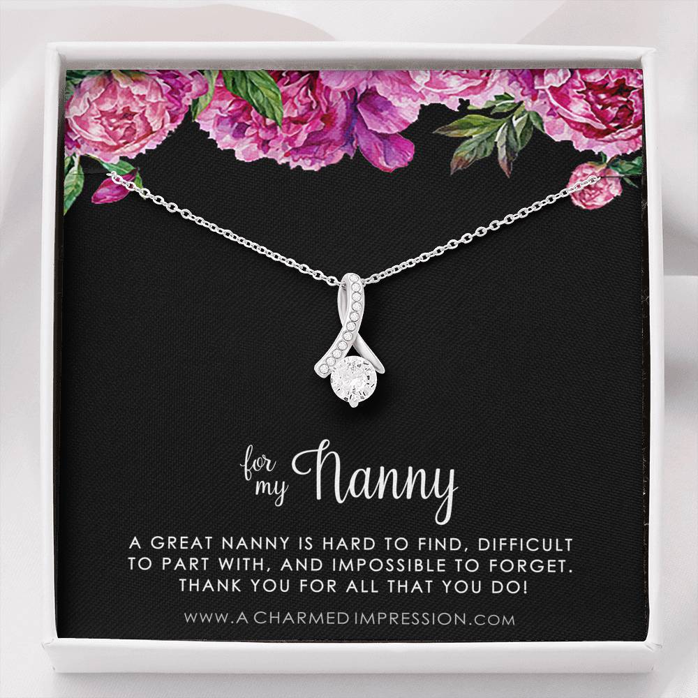 Nanny Gift, Gift for Nanny Necklace, Nanny Appreciation Gift, Necklace Gift for Nanny, Nanny Jewelry, Nanny Gift Idea, For My Nanny