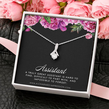 Gift Assistant, Assistant Gift, Assistant Appreciation, Leaving Gift for Assistant, Assistant Necklace, Thank you Gift for Assistant