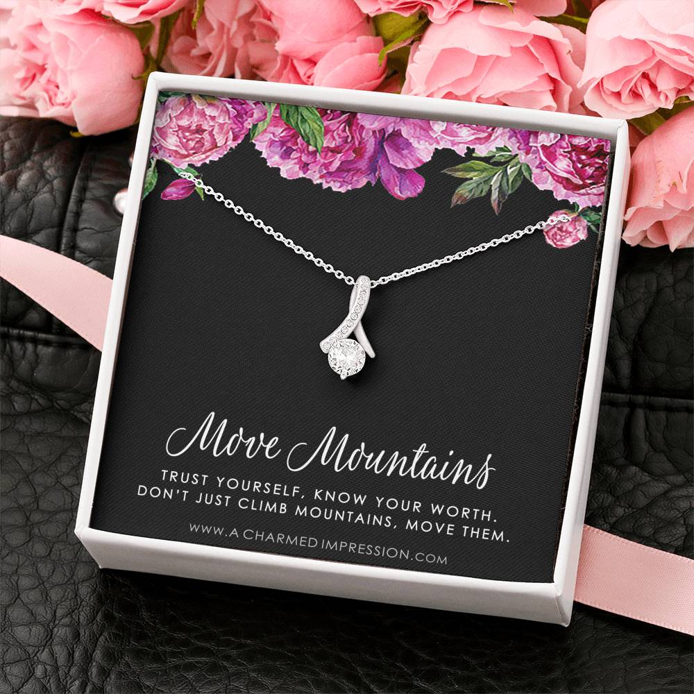Encouragement Gift, Cancer Survivor Necklace, Breast Cancer Support, Strength Necklace, Infertility Miscarry Gift, Depression, Mental Health