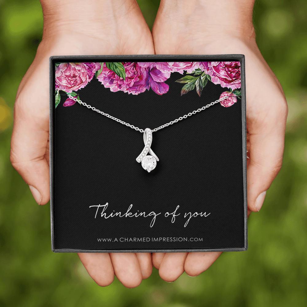 Thinking Of You Gift, Thinking of you Necklace, Just Because Gift, Thinking of you Jewelry, Missing You Gift, Missing You Necklace