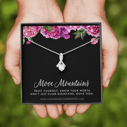 Encouragement Gift, Cancer Survivor Necklace, Breast Cancer Support, Strength Necklace, Infertility Miscarry Gift, Depression, Mental Health