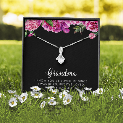 Grandma Gift, Grandmother Grandson Gift, Grandmother Granddaughter Necklace, To My Grandma From Grandchild Jewelry, Top Grandma Gift