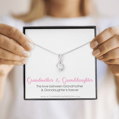 Grandmother & Granddaughter Necklace, Grandma Gift, Grandmother Jewelry, Granddaughter Gift, Granddaughter Birthday Gift, Mothers Day