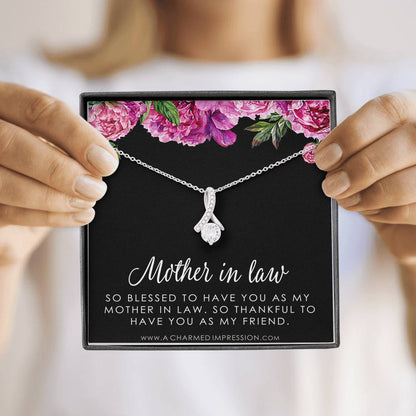 Sentimental Mother In Law Wedding Gift From Bride, Mother of the Groom Necklace, Future Mother in Law Wedding Gift, Gift For Mother-In-Law