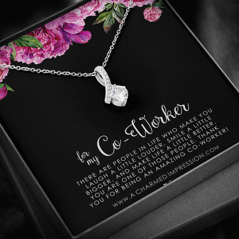 Coworker Necklace, Coworker Gift, Farewell Gift For Coworker, Women Co worker Gift, Going Away Gift For Coworker, Coworker Colleague Gift