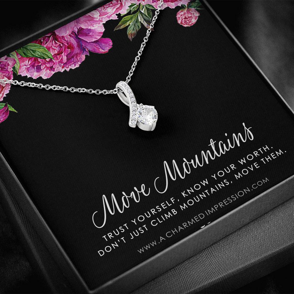 Encouragement Gift, Cancer Survivor Necklace, Breast Cancer Support, Strength Necklace, Infertility Miscarry Gift, Depression, Mental Health
