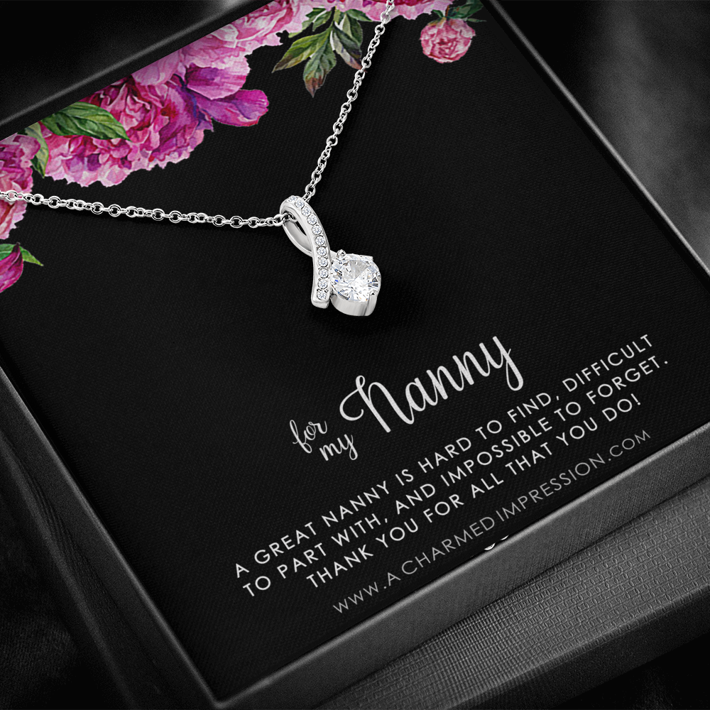 Nanny Gift, Gift for Nanny Necklace, Nanny Appreciation Gift, Necklace Gift for Nanny, Nanny Jewelry, Nanny Gift Idea, For My Nanny