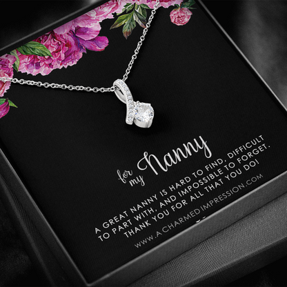 Nanny Gift, Gift for Nanny Necklace, Nanny Appreciation Gift, Necklace Gift for Nanny, Nanny Jewelry, Nanny Gift Idea, For My Nanny
