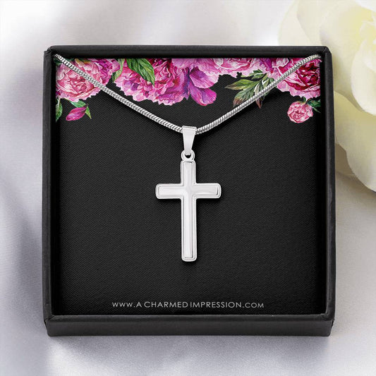 Confirmation - Spiritual Journey Artisan Cross Necklace Confirmation Card, Gifts, Baptism Gift, Presents, Jewelry, Boy Confirmation, Girl