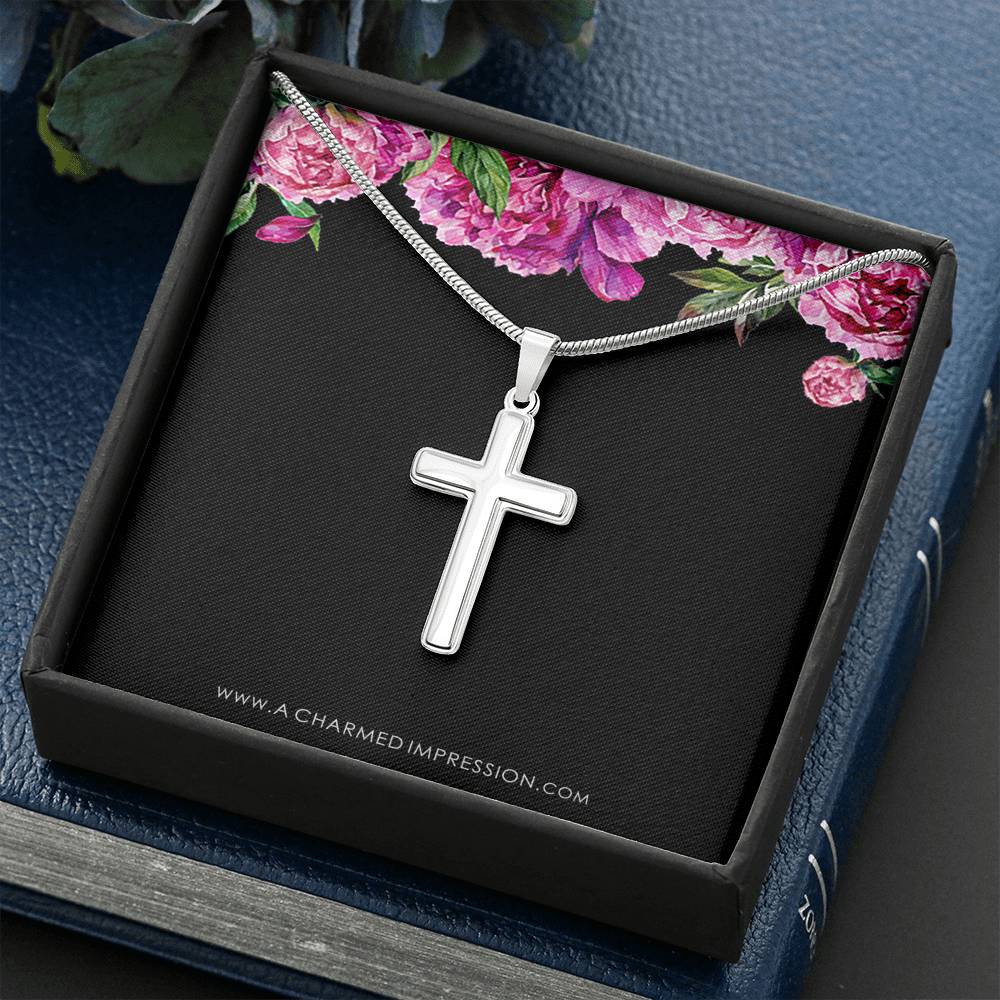 Confirmation - Spiritual Journey Artisan Cross Necklace Confirmation Card, Gifts, Baptism Gift, Presents, Jewelry, Boy Confirmation, Girl