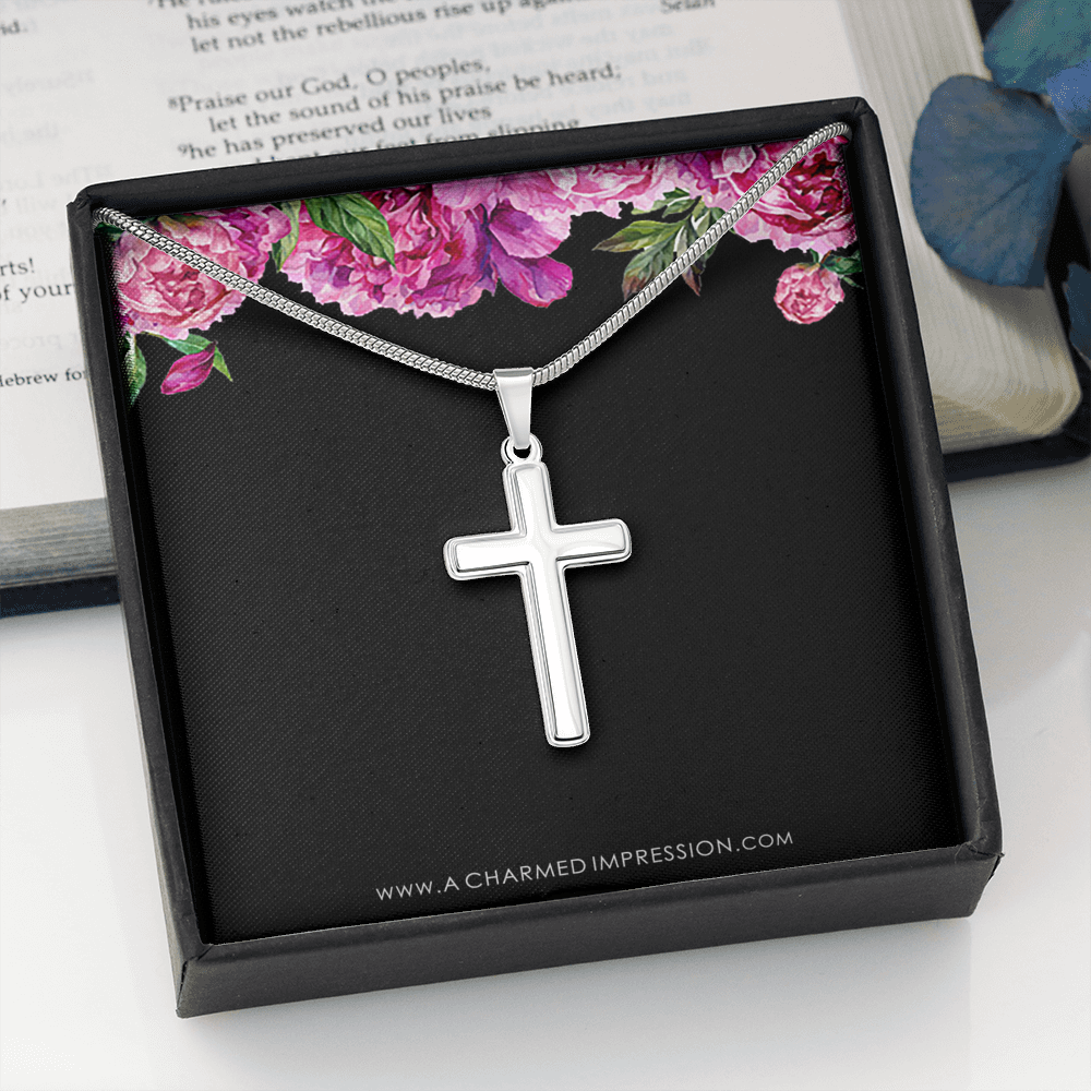 Confirmation - Spiritual Journey Artisan Cross Necklace Confirmation Card, Gifts, Baptism Gift, Presents, Jewelry, Boy Confirmation, Girl