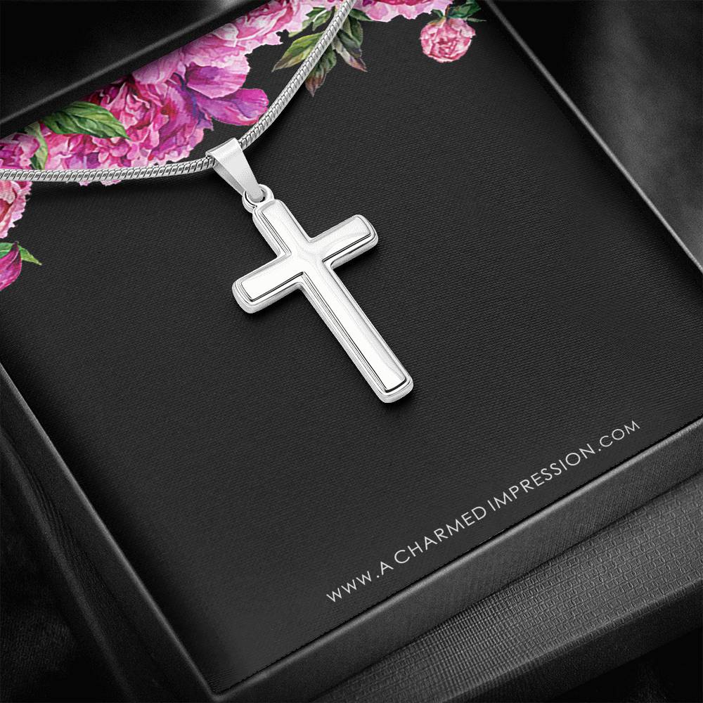 Confirmation - Spiritual Journey Artisan Cross Necklace Confirmation Card, Gifts, Baptism Gift, Presents, Jewelry, Boy Confirmation, Girl