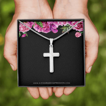 Confirmation - Spiritual Journey Artisan Cross Necklace Confirmation Card, Gifts, Baptism Gift, Presents, Jewelry, Boy Confirmation, Girl