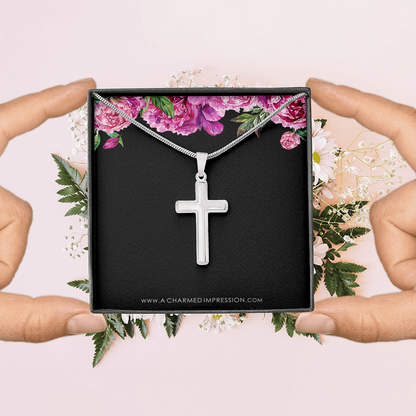Confirmation - Spiritual Journey Artisan Cross Necklace Confirmation Card, Gifts, Baptism Gift, Presents, Jewelry, Boy Confirmation, Girl