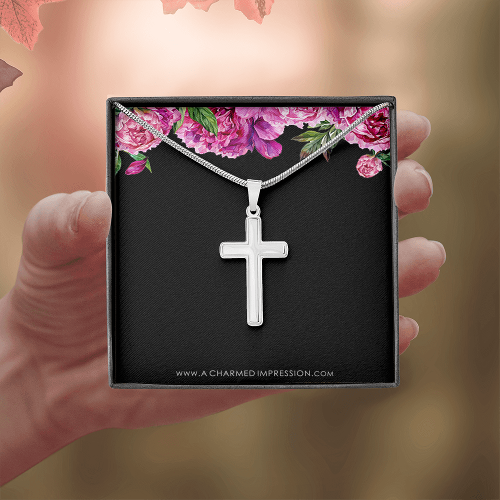 Confirmation - Spiritual Journey Artisan Cross Necklace Confirmation Card, Gifts, Baptism Gift, Presents, Jewelry, Boy Confirmation, Girl