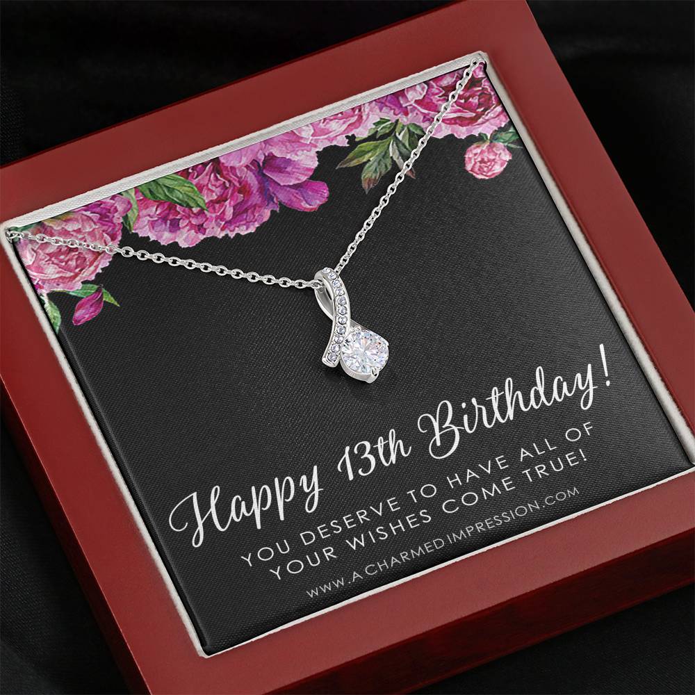 13th Birthday Girl, 13th Birthday Gift Official Teenager, Thirteenth Birthday Necklace, Gift for 13 Year Old Girl Gifts, Teen Birthday