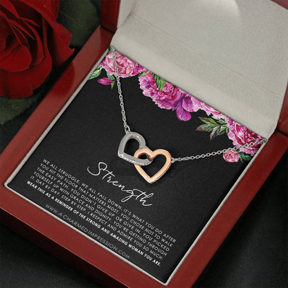 Strength Necklace, Infertility Miscarry Gift, Depression, Mental Health, Fertility Wish, Cancer Survivor Necklace, Breast Cancer Survivor