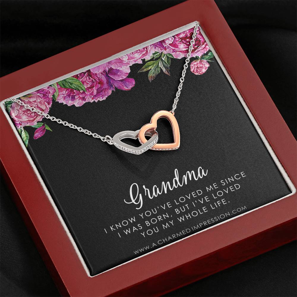 Grandma Gift, Grandmother Grandson Gift, Grandmother Granddaughter Necklace, To My Grandma From Grandchild Jewelry, Top Grandma Gift