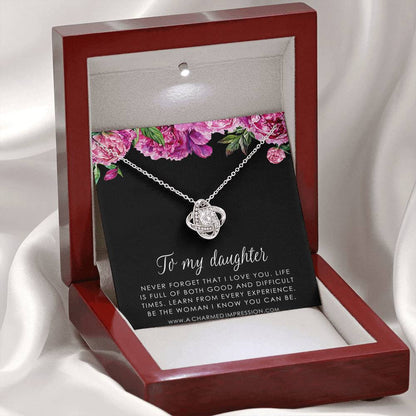 Daughter Gift From Mom Dad, Father & Daughter Gift, Mother Daughter Necklace, Gift for Daughter, Present for Birthday, To My Daughter