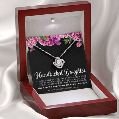 Handpicked Daughter, Stepdaughter Gift for Step Daughter, Infinite Love, Bonus Daughter, Adopted Child, Gift for Girls, Unbiological Child