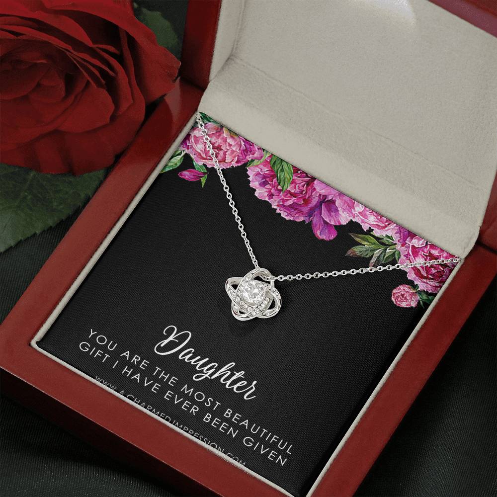 Daughter Gift From Mom Dad, Father & Daughter Gift, Mother Daughter Necklace, Gift for Daughter, Present for Birthday, To My Daughter