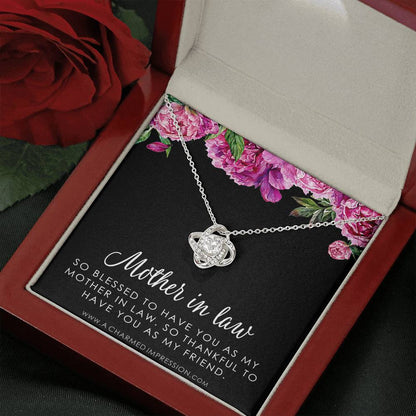 Sentimental Mother In Law Wedding Gift From Bride, Mother of the Groom Necklace, Future Mother in Law Wedding Gift, Gift For Mother-In-Law