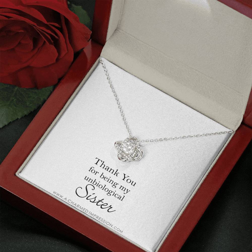 Unbiological Sister Necklace, Bonus Sister Gift, Sister-In-Law Gift, Jewelry for Sister in Law, Step Sister Gift, Soul Sister, Best Friend