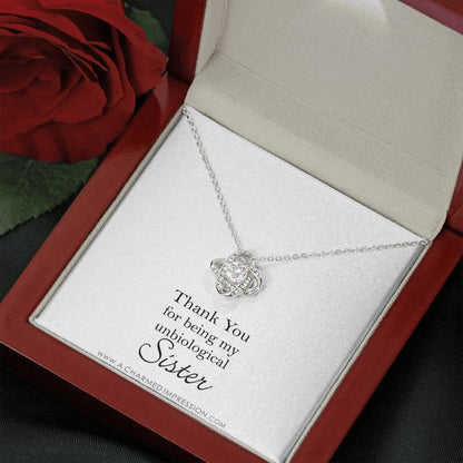 Unbiological Sister Necklace, Bonus Sister Gift, Sister-In-Law Gift, Jewelry for Sister in Law, Step Sister Gift, Soul Sister, Best Friend
