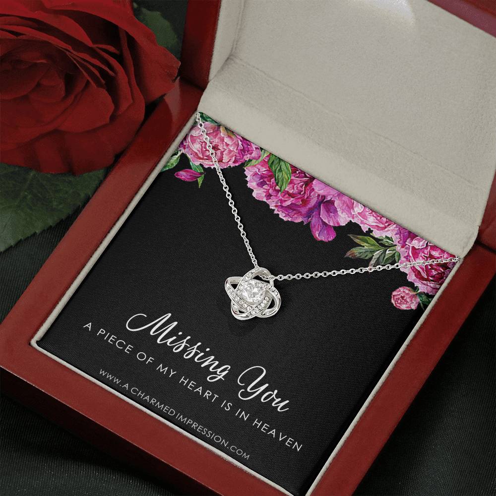 Remembrance Jewelry • Gift for Loss of Loved One • Memory Keepsake Charm • Sympathy Gift • A Piece of My Heart is in Heaven