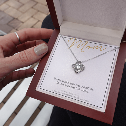 For Mom, Mother's Day Gift from Child, Mom You are the World
