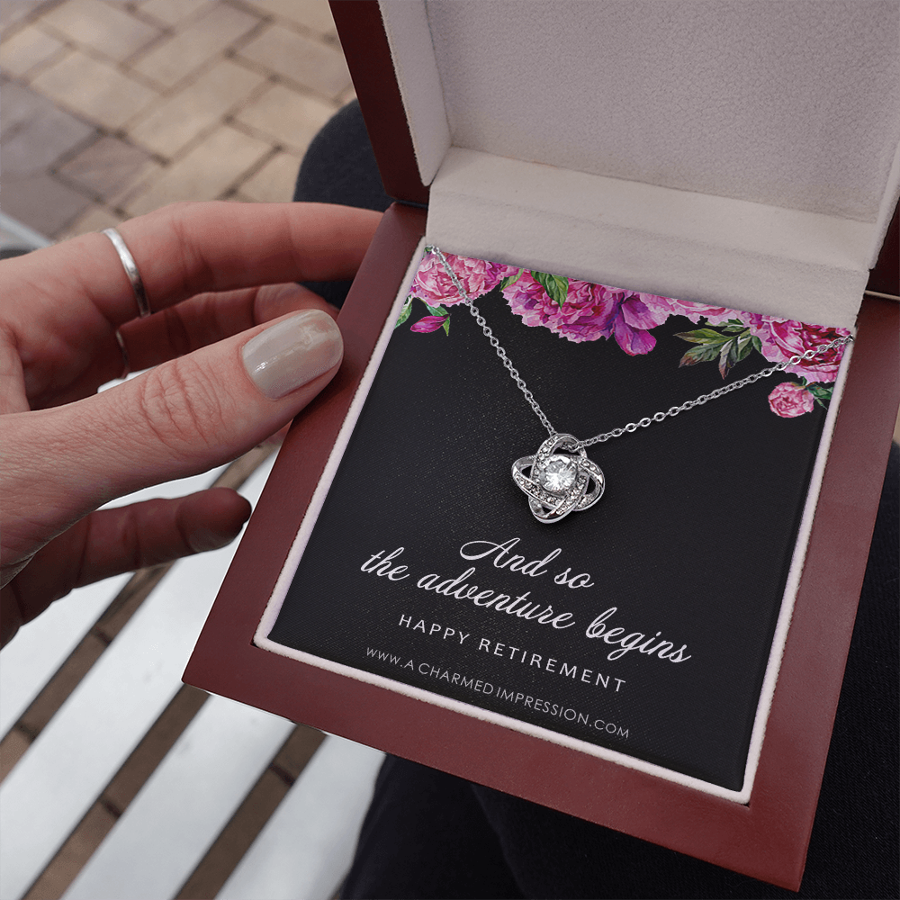 Gifts for Women, New Job, Promotion, Service Appreciation, Retirement Gift for Her, New Beginnings, CZ Diamond Necklace