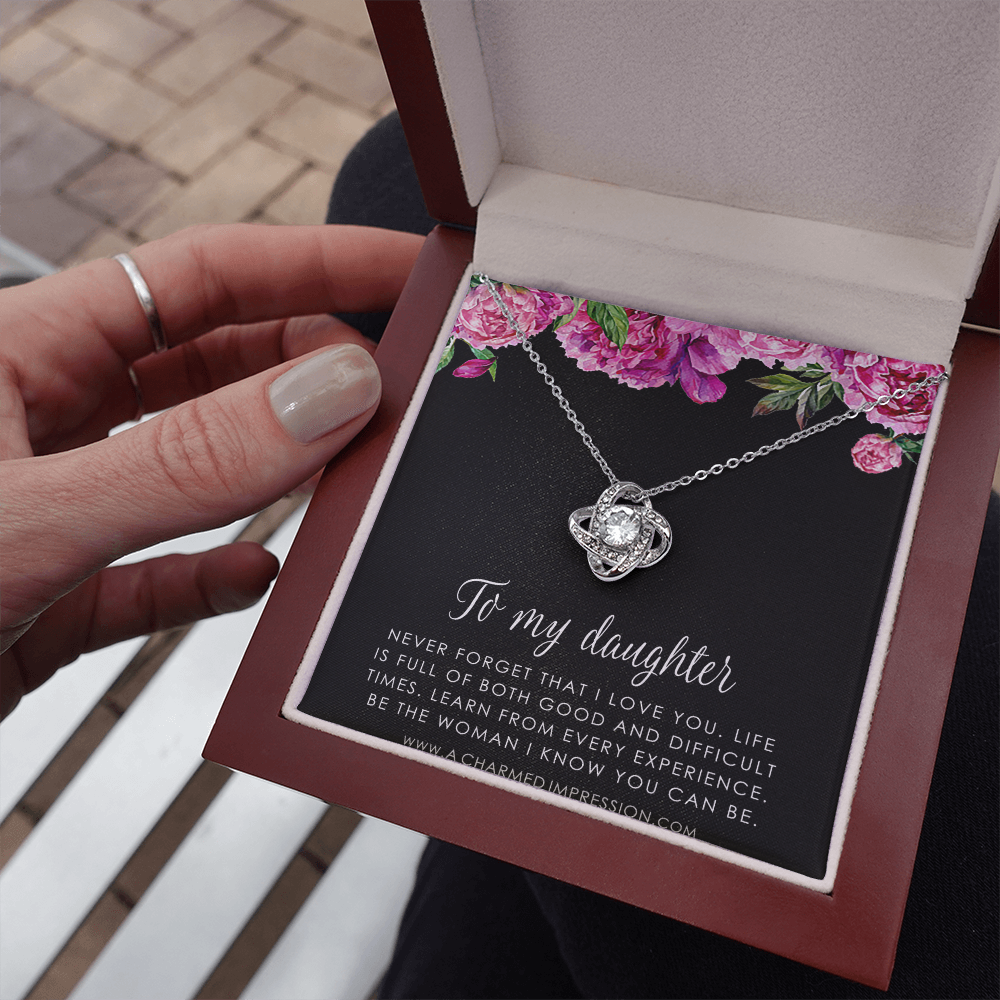Daughter Gift From Mom Dad, Father & Daughter Gift, Mother Daughter Necklace, Gift for Daughter, Present for Birthday, To My Daughter